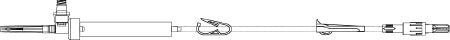 ICU Medical Administration Set 10 Drops / mL Drip Rate 40 Inch Tubing 1 Port - CH3274