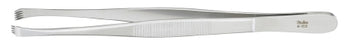 Miltex Miltex Tissue Forceps Stone 6 Inch OR Grade Stainless Steel (German) NonSterile NonLocking Thumb Handle Curved 4 X 5 Teeth - 6-132