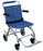 Drive Medical Super Light Folding Transport Chair Aluminum Frame 250 lbs. Weight Capacity Flip Back / Padded Arm Blue - SL18