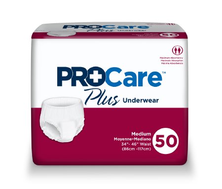First Quality ProCare Plus Adult Absorbent Underwear Pull On Medium Disposable Heavy Absorbency - NU-512