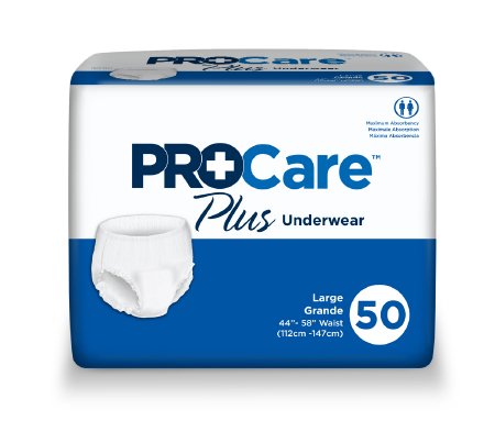First Quality ProCare Plus Adult Absorbent Underwear Pull On Large Disposable Heavy Absorbency - NU-513