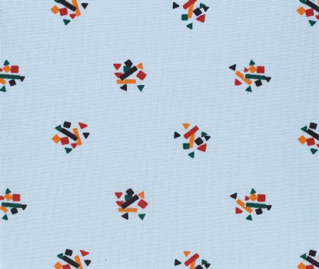 Standard Textile Patient Exam Gown Large Adult Kaleidoscope Blue Print - 74GG3434