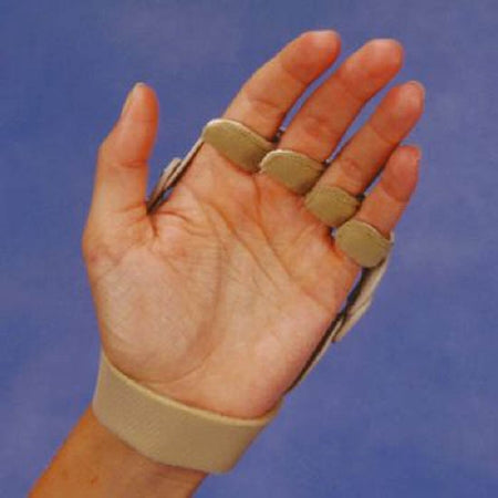 Patterson Medical Supply - Ulnar Deviation Splint Polycentric Hinged Kydex Thermoplastic / Foam Left Hand Beige Medium - 78080202