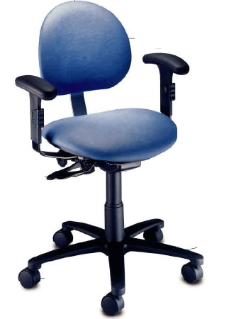 The Brewer Company Task Chair Backless With Casters Dusty Blue - VT-3-EAA-C