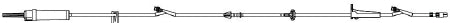 Becton Dickinson Alaris Pump Set 20 Drops / mL Drip Rate 115 Inch Tubing 2 Ports - 2414-0500
