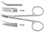 Padgett - Conjunctival Scissors Wilmer-Converse 4-1/8 Inch Length Surgical Grade Stainless Steel NonSterile Finger Ring Handle Angled Blade Semi Sharp - PM-6450