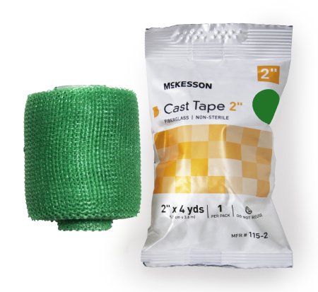 McKesson McKesson Cast Tape 2 Inch X 12 Foot Fiberglass Green - 115-2G