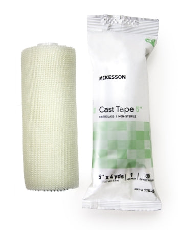McKesson McKesson Cast Tape 5 Inch X 12 Foot Fiberglass White - 115-5