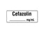 Shamrock - Drug Label Anesthesia Label Cefazolin____mg/mL White 1/2 X 1 Inch - SA-3221-PRE
