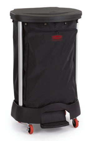 Premium - Hamper Stand Rolling Round Opening 30 gal. Capacity Foot Pedal - RCP6300BLA