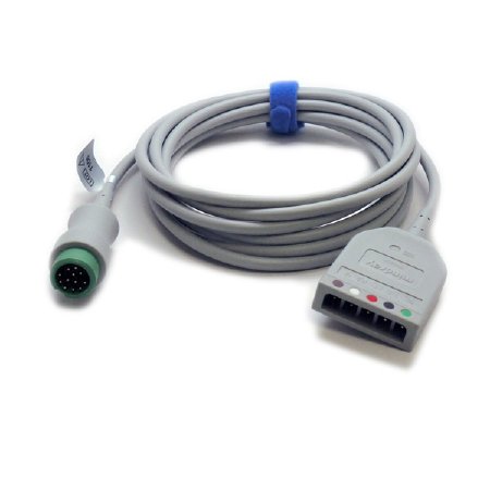 Mindray USA ECG Cable Trunk, 3/5 Lead, Adult / Pediatric, 12 Pin - 0010-30-42719