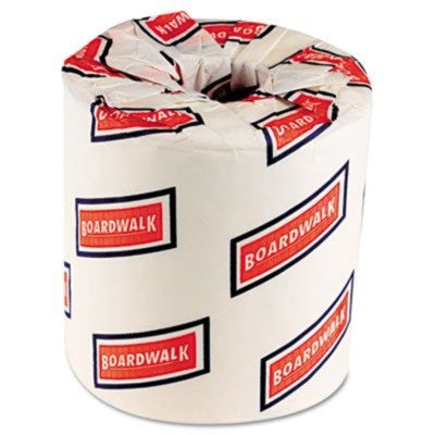 Lagasse Boardwalk Toilet Tissue White 2-Ply Standard Size Cored Roll 500 Sheets 4.5 X 4.5 Inch - BWK6155