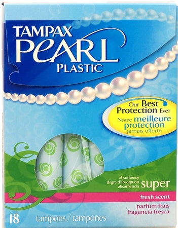 The Palm Tree Group Tampax Pearl Tampon Super Absorbency Plastic Applicator - 7301037908