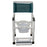 Mjm International Commode / Shower Chair  Pvc Frame 21 Inch Height - 118-3TW-FF-10-QT-C