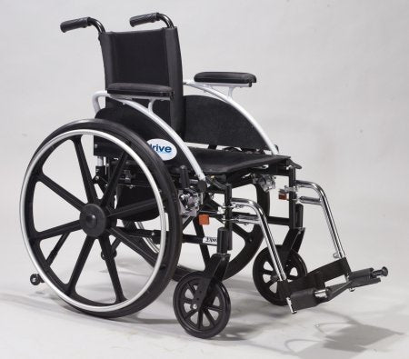 drive Viper - Lightweight Wheelchair Dual Axle Desk Length Arm Swing-Away Footrest Black Upholstery 12 Inch Seat Width Pediatric 250 lbs. Weight Capacity - L412DDA-SF