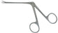 BR Surgical - Ear Forceps Hartmann-Noyes 3 Inch Length Floor Grade Stainless Steel Angled Serrated Alligator Jaws - FG44-26108