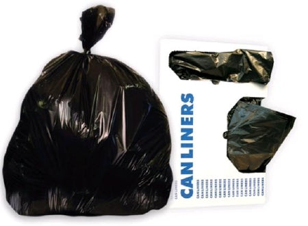 Saalfeld Redistribution Heritage Trash Bag Medium Duty 33 gal. Black LLDPE 0.50 Mil. 33 X 39 Inch Twist Tie Flat Pack - H6639MK