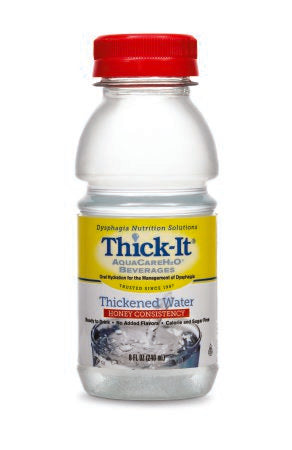 Kent Precision Foods Thick-It AquaCareH2O Thickened Water 8 oz. Bottle Unflavored Ready to Use Honey Consistency - B453-L9044