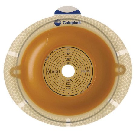 SenSura Flex Xpro - Ostomy Barrier Trim to Fit, Extended Wear Double Layer Adhesive 60 mm Flange Blue Code System 5/8-1-3/4 Inch Opening - 11035