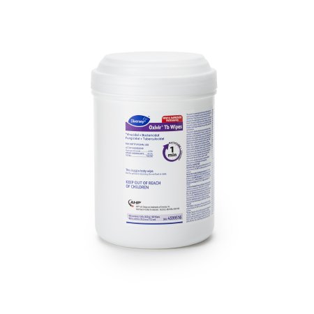 Diversey Oxivir Tb - Surface Disinfectant Cleaner Premoistened Peroxide Based Manual Pull Wipe 160 Count Canister Unscented NonSterile - DVO4599516