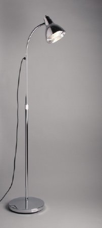 Dukal Gooseneck Exam Light Floor Standing 60 Watt Chrome - 4398