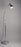 Dukal Gooseneck Exam Light Floor Standing 60 Watt Chrome - 4398