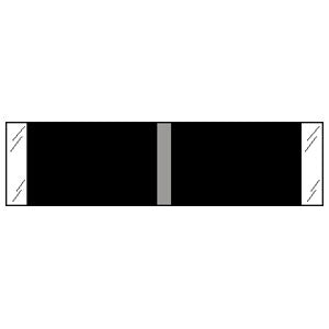 Tabbies - Blank Label Designator Labels Black 3/8 X 1-7/16 Inch - 53310