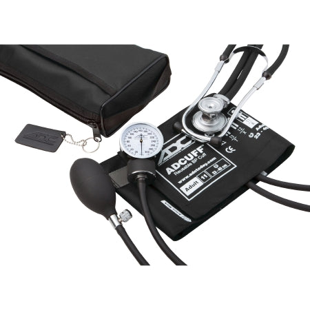 Pro's Combo II - Aneroid Sphygmomanometer Combo Kit Combo Kit Size 11 Nylon Cuff 22 Inch Stethoscope Tube Adscope Sprague Stethoscope - 768-641-11ABK