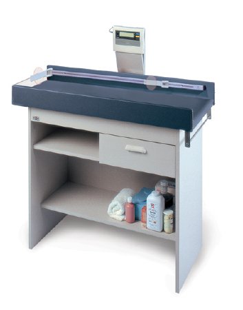 Hausmann Industries Econo-Line 4941 Series Pediatric Exam Table with Scale Fixed Height 40 Lbs. - 4941-753