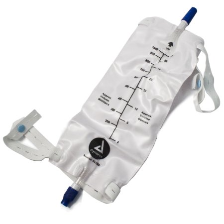 Dynarex Urinary Leg Bag Anti-Reflux Valve 1000 mL Vinyl - 4282