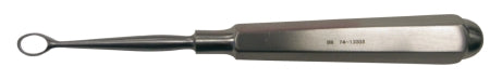BR Surgical BR Surgical Dermal Curette Piffard 6-1/4 Inch Length Single-ended Hexagonal Handle Size 1, 3 mm Tip Straight Fenestrated Oval Tip - BR74-13001