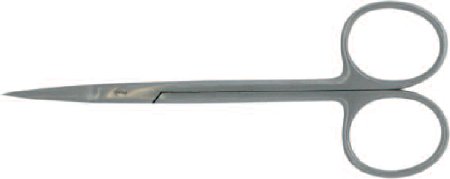 BR Surgical SuperCut - Iris Scissors 3-1/2 Inch Length Surgical Grade Stainless Steel NonSterile Finger Ring Handle Curved Sharp Tip / Sharp Tip - BR08-34109S