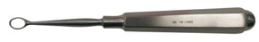 BR Surgical BR Surgical Dermal Curette Piffard 6-1/4 Inch Length Single-ended Hexagonal Handle Size 5, 10 mm Tip Straight Fenestrated Oval Tip - BR74-13005