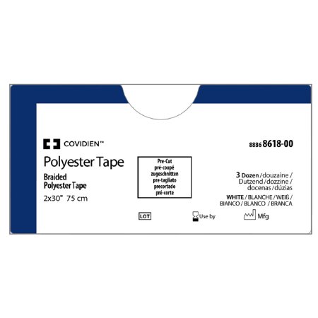 Covidien - Medical Tape Polyester 1/8 X 30 Inch White Sterile - 88868618-00