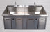 Future Health Concepts - Surgical Scrub Sink Wall Mounted or Free Standing Double Sink - FHCSS64