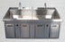 Future Health Concepts Surgical Scrub Sink Wall Mounted or Free Standing Double Sink - FHCSS64