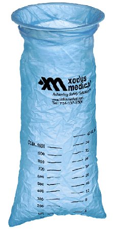 Xodus Medical Emesis Bag 40 oz. Blue - NS30820