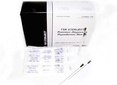 AirTite Products TSK SteriJect Hypodermic Needle Without Safety 22 Gauge 100 mm - TSK-22101