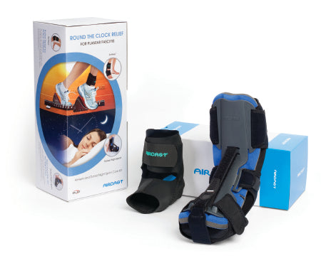 DJO Aircast AirHeel / DNS Plantar Fasciitis Splint Kit Large Hook and Loop Closure Male 10-1/2+ / Female 11-1/2+ Left or Right Foot - 09PKL