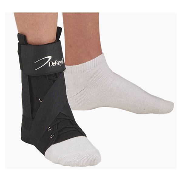 Deroyal Industries Inc Brace Sports Men 4-6/Women 5-7 Ank Nylon Men 4-6/Women 5-7 Black Sz Xs Right Ea - AB2801-20