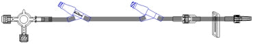 Icu Medical - Extension Set 47 Inch Tubing 2 Port 5.4 mL Priming Volume DEHP-Free - B9717