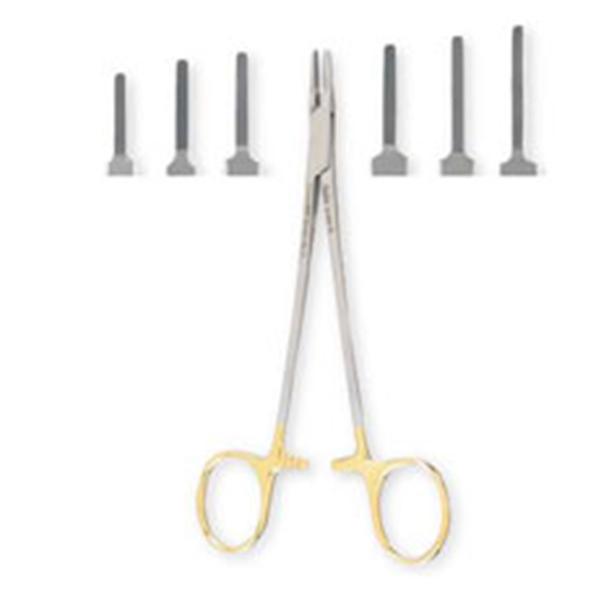 Miltex-Integra Holder Needle Ryder 7" Serrated Jaw Tungsten Carbide Ea - 8-104TC