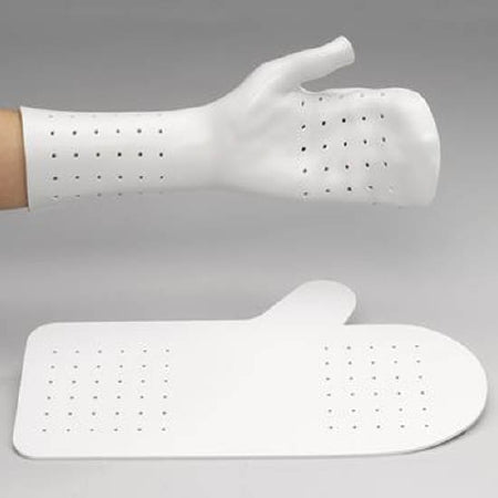 Patterson Medical Supply Rolyan Ezeform Resting Pan Mitt Solid Thermoplastic Left or Right Hand White Small - A762SE