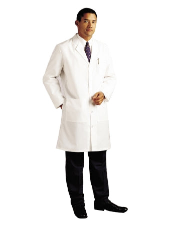 Landau Uniforms - Lab Coat White Size 50 Knee Length Reusable - 3145WWY50L