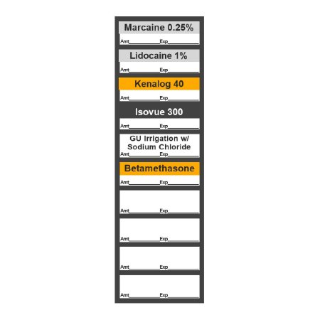 Viscot Industries - Blank Label Anesthesia Label - 9SRS1