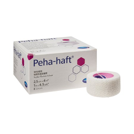 Peha-haft - Absorbent Cohesive Bandage 1 Inch X 4-1/2 Yard Standard Compression Self-adherent Closure White NonSterile - 932452