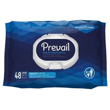 First Quality Personal Wipe Prevail Soft Pack Aloe / Vitamin E / Chamomile Scented 48 Count - WW-710