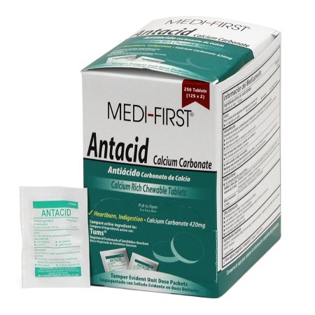 Medi-First - Antacid 420 mg Strength Tablet 2 per Pack - 80248