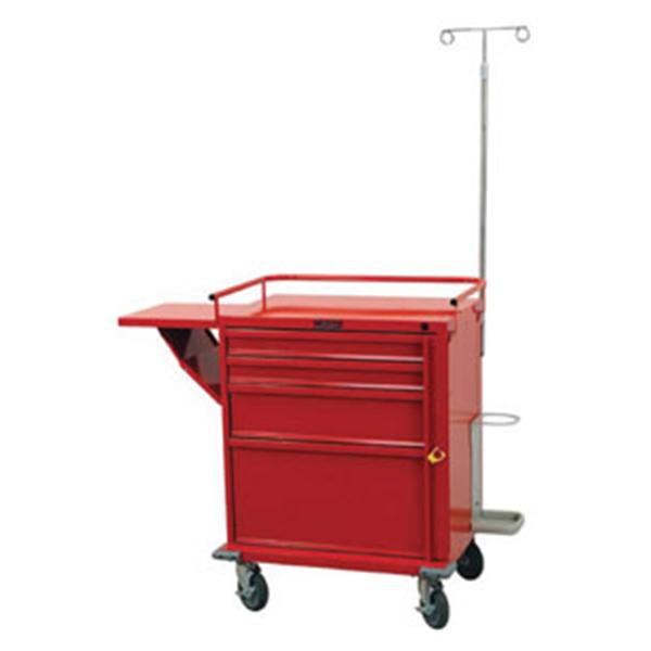 Harloff Manufacturing Cart Emergency 4 Drawer Red Ea - V24-4B-HSACC
