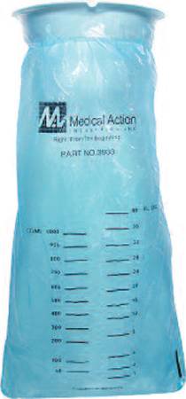 Medegen Medical Products LLC Emesis / Urine Bag 1000 mL Blue - 3933